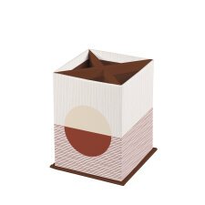 Terracotta, Pot à crayons carré 8,5x8,5x11 cm