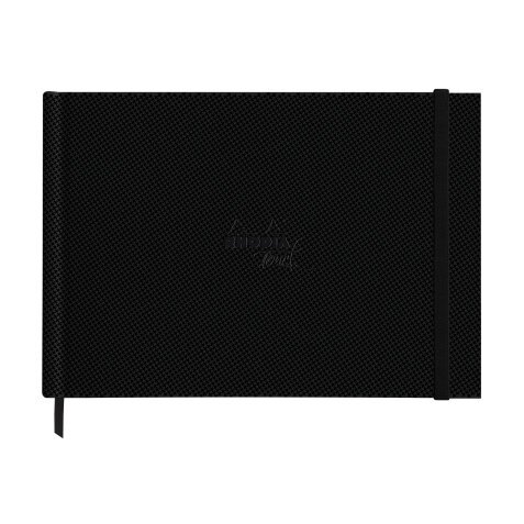 Rhodia Touch Watercolor Book, papier grain fin 100% coton 300g - A4 paysage, 40 pages - Noir