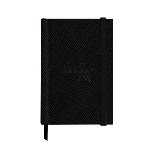 Rhodia Touch Watercolor Book, papier grain fin 100% coton 300g - A6 portrait, 40 pages - Noir