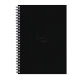 Rhodia Touch Watercolor Book, papier grain fin 100% coton 300g - A4 portrait, 40 pages - Noir