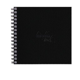 Rhodia Touch Watercolor Book, papier grain fin 100% coton 300g - 15x15 cm, 40 pages - Noir