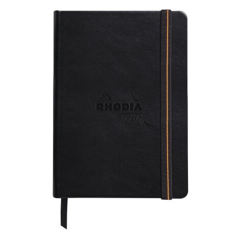 Rhodia Touch Mixed Media Book, papier Paint'On extra-blanc 250g - A6 portrait, 40 pages - Noir