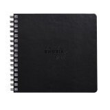 Rhodia Touch Mixed Media Book, papier Paint'On extra-blanc 250g - 15x15 cm, 64 pages - Noir