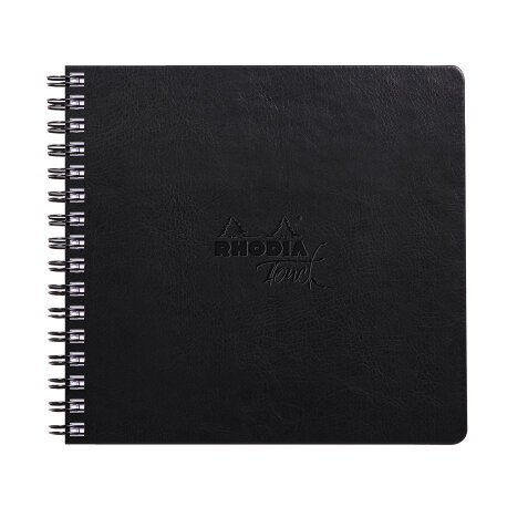 Rhodia Touch Mixed Media Book, papier Paint'On extra-blanc 250g - 15x15 cm, 64 pages - Noir