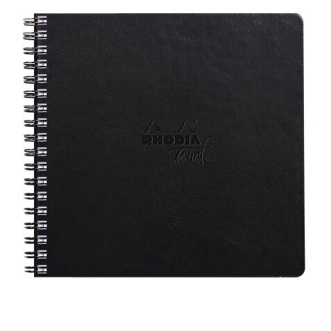 Rhodia Touch Mixed Media Book, papier Paint'On extra-blanc 250g - 21x21 cm, 64 pages - Noir