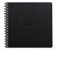 Rhodia Touch Mixed Media Book, papier Paint'On extra-blanc 250g - 21x21 cm, 64 pages - Noir