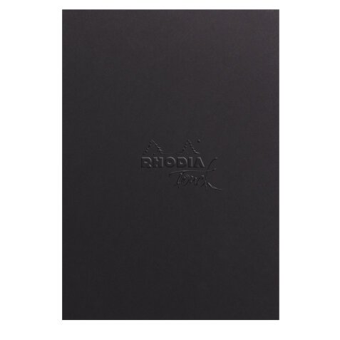 Rhodia Touch Mixed Media Pad, papier Paint'On extra-blanc 250g - A5 portrait, 20 feuillets - Noir