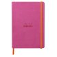 Rhodiarama carnet souple A5 160 pages dot papier ivoire 90g fermeture élastique - Fuchsia