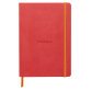 Rhodiarama carnet souple A5 160 pages dot papier ivoire 90g fermeture élastique - Corail