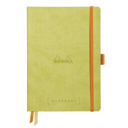 Rhodiarama Goalbook souple A5 240 pages dot papier blanc 90g - Anis