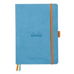 Rhodiarama Goalbook souple A5 240 pages dot papier blanc 90g - Turquoise