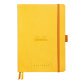 Rhodiarama Goalbook souple A5 240 pages dot papier blanc 90g - Jonquille