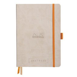 Rhodiarama Goalbook souple A5 240 pages dot papier ivoire 90g - Beige