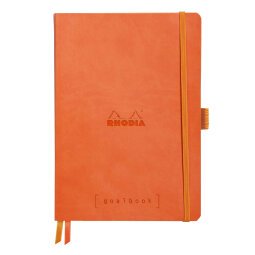 Rhodiarama Goalbook souple A5 240 pages dot papier ivoire 90g - Tangerine