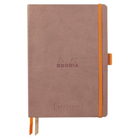 Rhodiarama Goalbook souple A5 240 pages dot papier ivoire 90g - Bois de rose