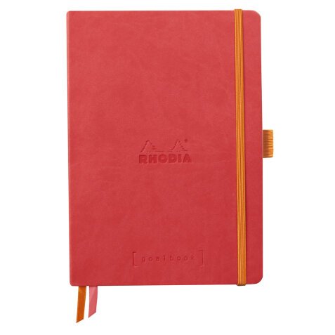 Rhodiarama Goalbook souple A5 240 pages dot papier ivoire 90g - Corail