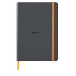 Rhodiarama softcover notebook a5, lined - titanium