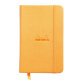 Webnotebook 9x14 cm 192 pages dot papier ivoire 90g fermeture élastique - Orange