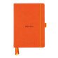 Rhodiarama Goalbook rembordé rigide A5 240 pages dot papier blanc 90g - Tangerine