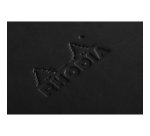 Carnet Webnotebook Rhodiarama noir 14,8 x 21 cm fermeture élastique ligné -192 pages