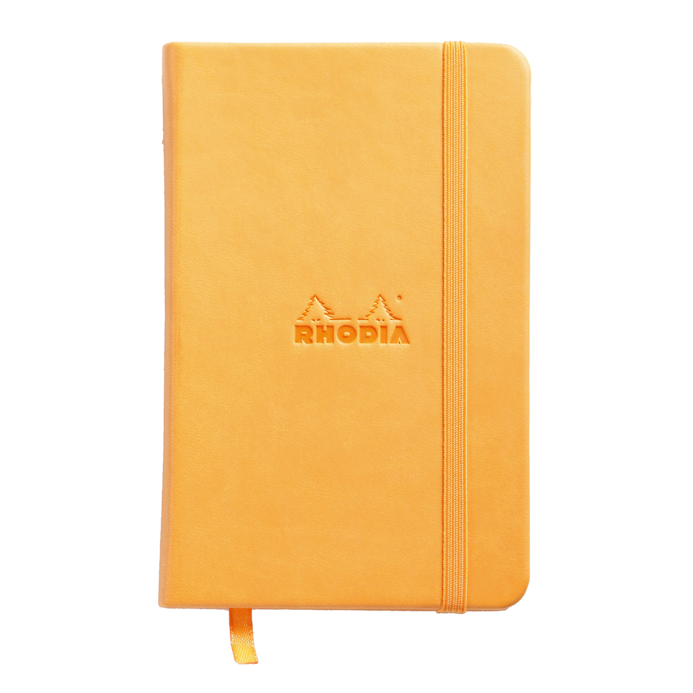 Carnet rhodia webnotebook a6 9x14cm couverture simili cuir lilas