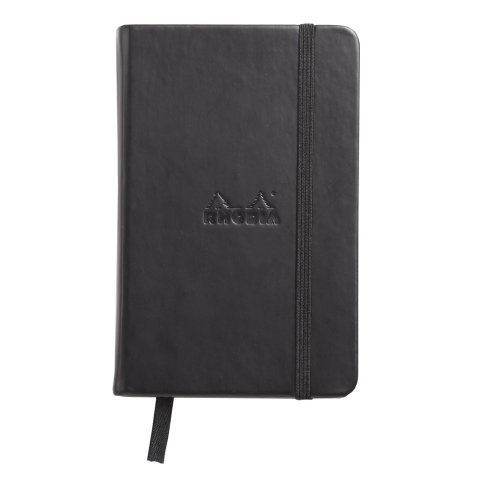 Webnotebook - Líneas horizontales - 9,5x14,6x1,8cm - Rhodiarama - Negro