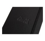 Webnotebook - Líneas horizontales - 9,5x14,6x1,8cm - Rhodiarama - Negro