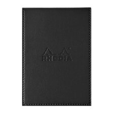 Rhodia ePURE porte-bloc avec porte-crayon + bloc N°12 petits carreaux 5x5 - Noir