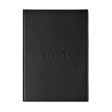 Rhodia ePURE porte-bloc avec porte-crayon + bloc N°13 petits carreaux 5x5 - Noir