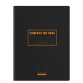 Rhodia Classic Composition book 19x25 cm ligné+M 7 mm 160 pages 80g non microperforé - Noir