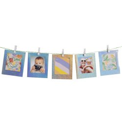 Photo frame kit 30 pieces and cord - Multicolour