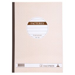 Le Dauphin Invoice Book 50 Duplicates 297x210 - Oat