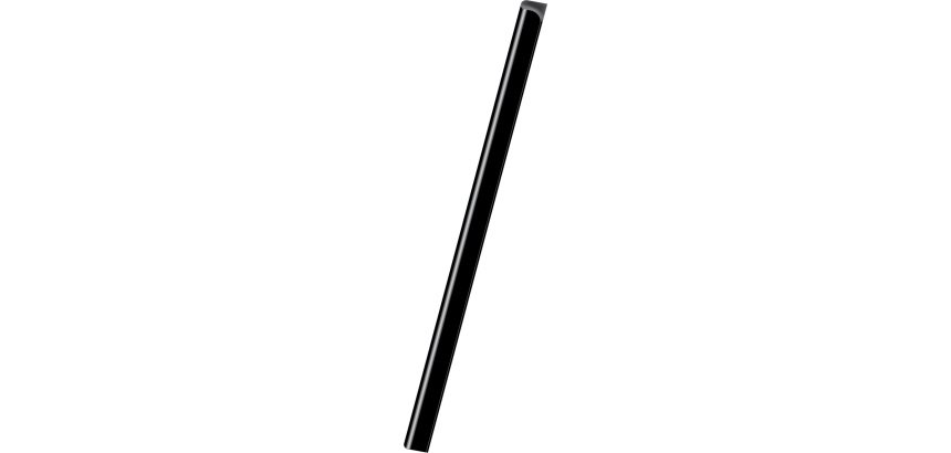 Baguette reliure manuelle Exacompta Serodo® 12 mm noire - Paquet de 25