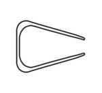 Baguette reliure manuelle Exacompta Serodo® 12 mm noire - Paquet de 25