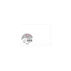 Paquet de 25 cartes 210g POLLEN 11x15,5cm. Coloris Blanc