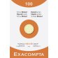 Pk 100 Exa Record Cards 100x150 5/5 Ast - Assorted colours