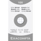 Pk 100 Exa Record Cards 75/125 Sq White - White