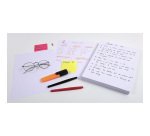 Fiche bristol 210 x 297 mm quadrillée 5 x 5 blanche non perforée Exacompta - Boîte de 100