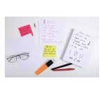 Fiche bristol 148 x 210 mm quadrillée 5 x 5 blanche non perforée Exacompta - Boîte de 100