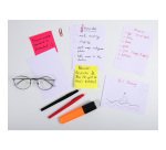 Fiche bristol 105 x 148mm quadrillée 5 x 5 blanche non perforée Exacompta - Boîte de 100