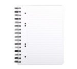 Cahier recharge spirale Exabook Rhodiactive 14,8 x 21 cm noir - ligné avec cadre en tête -160 pages