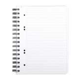 Cahier recharge spirale Exabook Rhodiactive 14,8 x 21 cm noir - ligné avec cadre en tête -160 pages