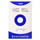 Pk 100 Exa Record Cards 125/200 White - White