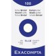 Pk 100 Exa Record Cards 75/125 White - White