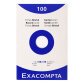 Pk 100 Exa Record Cards 100/150 White - White