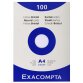 Pk 100 Exa Record Cards 210/297 White - White