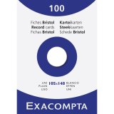 Pk 100 Exa Record Cards 105/148 White - White