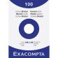 Fiche bristol 105 x 148 mm unie blanche non perforée  Exacompta - Boîte de 100