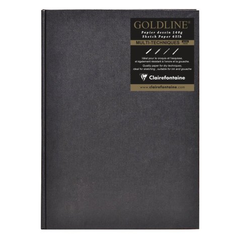 Goldline carnet cousu collé 64F A4 140g F - Ivoire