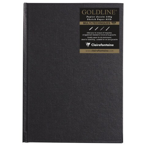 Goldline carnet cousu collé 64F A5 140g F - Ivoire